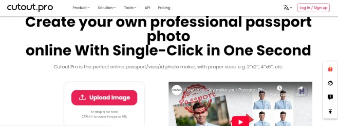 cutout pro passport size photo maker